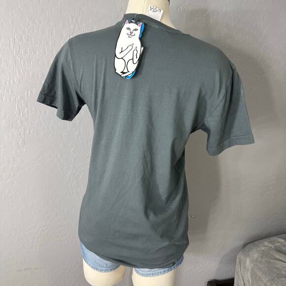 RipnDip Bah Humbug Pocket Tee, Gray, Small - Picture 2 of 4